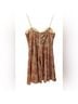 Windsor 100% Polyester Print Gold Ivory Cocktail Dress Size L - photo 10