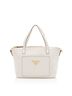 Prada 100% Leather White Prada Vitello Diano Pocket Mini Tote One size - photo 1