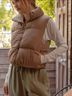 Double Zero 100% Polyurethane 100% Polyester Brown Tan Vest Size L - photo 3