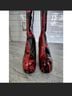 Dolls Kill Print Black Red Boots Size 9 - photo 14