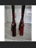 Dolls Kill Print Black Red Boots Size 9 - photo 15