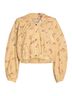 Free People 100% Cotton Floral Yellow Jacket Size L - photo 1