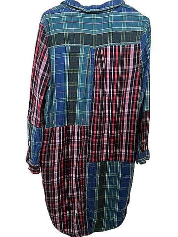 Sundance Plaid Patchwork Shirt Dress Casual Dress (view 2)