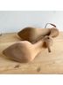 Madewell 100% Suede 100% Leather Solid Pink Tan Heels Size 7 - photo 7