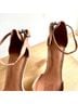 Madewell 100% Suede 100% Leather Solid Pink Tan Heels Size 7 - photo 9