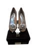 Badgley Mischka 100% Satin Tan Heels Size 9 - photo 1