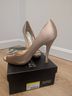 Badgley Mischka 100% Satin Tan Heels Size 9 - photo 4