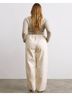 OZMA 100% Cotton Ivory Casual Pants One size - photo 3
