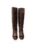FRYE 100% Leather Solid Brown Boots Size 9 - photo 4