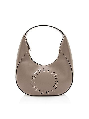 Stella McCartney Stella McCartney Eco Alter Nappa Perforated Logo Small Hobo (view 1)