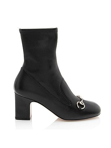 Gucci Gucci Leather Horsebit Ankle Boots - Size 7 / 37 (view 1)