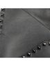 Valentino 100% Leather Black Leather Rockstud Untitled Envelope Clutch One size - photo 7