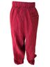 Gudrun Sjödén Houndstooth Red Burgundy Linen Pants Size XL - photo 2