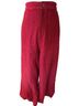 Gudrun Sjödén Houndstooth Red Burgundy Linen Pants Size XL - photo 1