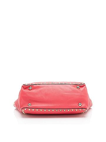 Mario Valentino Valentino Leather Rockstud Small Tote (view 2)