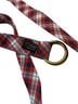 Polo 100% Fabric Plaid Red Blue White Belt One size - photo 1