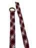 Polo 100% Fabric Plaid Red Blue White Belt One size - photo 2