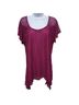 DressBarn 100% Polyester Floral Pink T-Shirt Size L - photo 1