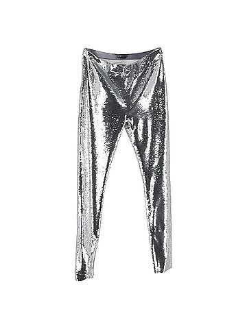 Tom Ford Tom Ford Sequined Leggings in Silver Polyamide (view 1)