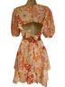 Flying Tomato 100% Polyester 100% Polyester Floral Multi Color Cocktail Dress Size L - photo 2