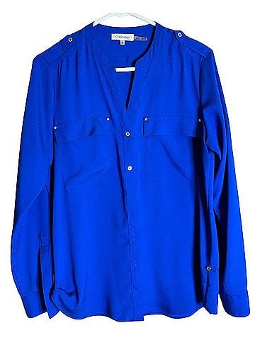 Calvin Klein Long Sleeve Button-Down Shirt (view 1)