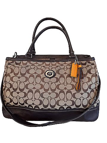 Coach large carryall tote Leather Satchel (view 2)