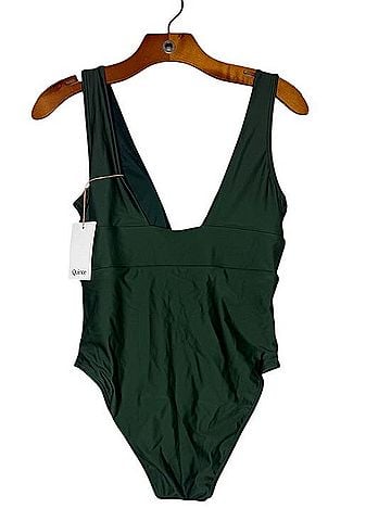 Quince Italian Plunge One Piece Swimsuit (view 2)