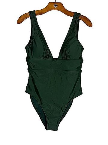 Quince Italian Plunge One Piece Swimsuit (view 1)