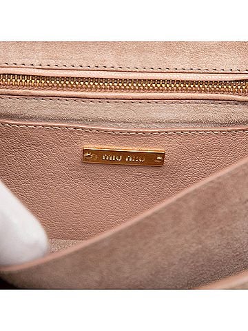 Miu Miu Bicolor Goatskin Madras Crossbody (view 2)
