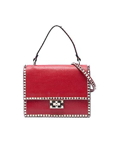 Valentino Leather Rockstud No Limit Satchel (view 1)