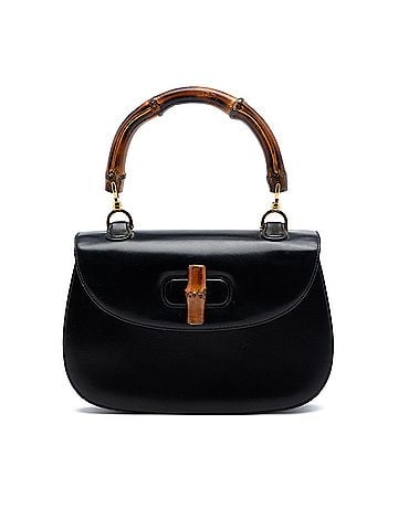 Gucci Small Calfskin Bamboo Top Handle Bag (view 1)