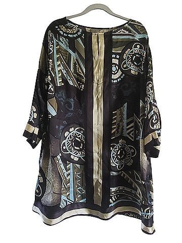 Citron Santa Monica Collection citron Santa Monica 3/4 Sleeve Silk Top (view 2)