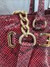 Michael Kors Snake Print Red Leather Satchel One size - photo 3