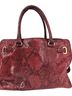 Michael Kors Snake Print Red Leather Satchel One size - photo 2