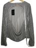 Missguided Silver Long Sleeve Blouse Size 10 - photo 2