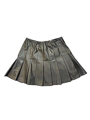 Alice + Olivia Carter Leather Skirt (view 2)