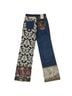 Alice + Olivia Floral Animal Print Multi Color Jeans Size 25 waist - photo 2