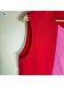 Max Mara Studio Color Block Red Pink White Cocktail Dress Size 14 - photo 6