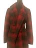 Steve Madden 25% Polyester 100% Wool Plaid Red Black Coat Size M - photo 1