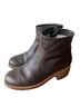 A.P.C. 100% Leather Brown Ankle Boots Size EU 38 - photo 1