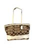 Coach Graphic Solid Brown Ivory Tote One size - photo 1