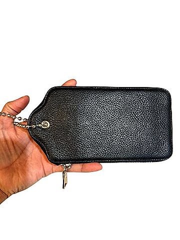 Coach Leather Hangtag Zip Coin Case Coin Purse (view 2)
