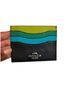 Coach Color Block Multi Color Leather Card Holder One size - photo 1
