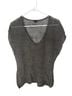 Lafayette 148 New York 100% Hemp Gray Short Sleeve Blouse Size L - photo 1