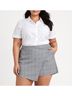 Madewell Plaid Gray Blue Casual Skirt Size 14 - photo 7