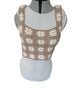 Altar'd State Floral Brown White Yellow Sleeveless Top Size M - photo 1