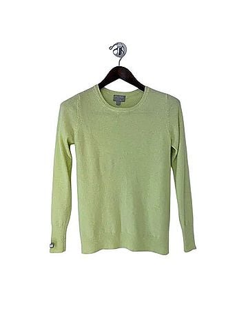 Pure Collection Pale Lime Crewneck Sweater Casual Sweaters (view 1)