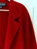 Ellen Tracy 100% Wool Red Trenchcoat Size L - photo 12