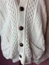 wool& 100% Wool Camo Ivory Wool Cardigan Size L - photo 10