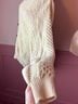 wool& 100% Wool Camo Ivory Wool Cardigan Size L - photo 6